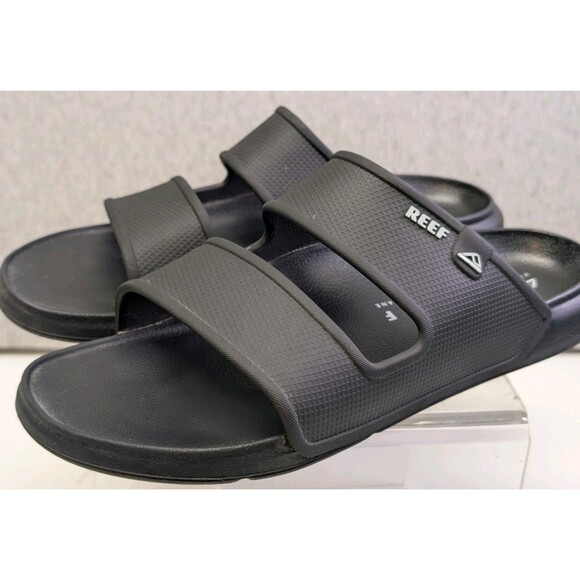 REEF Men's Oasis 2 Bar Slide Black Size 9 medium - Picture 1 of 9